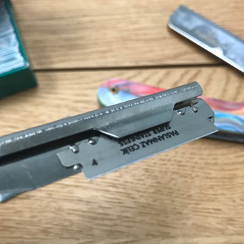 Slide Style Shavette Mechanism