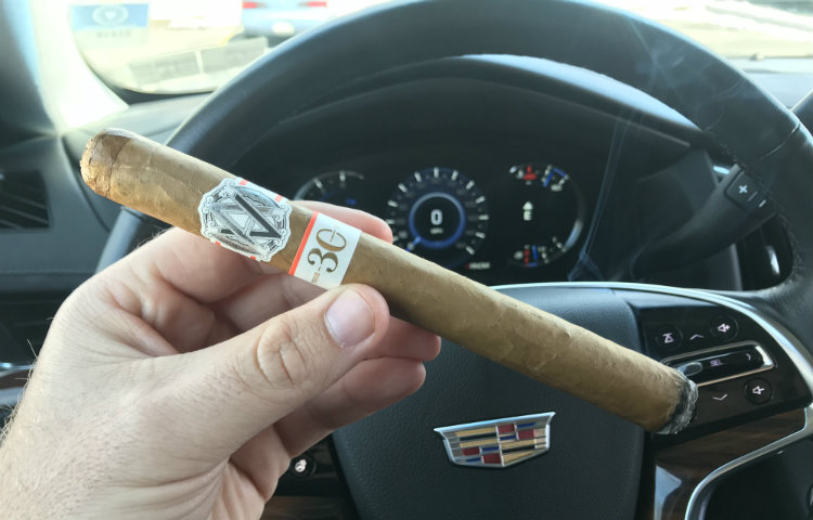 Smoking Avo 30th in car