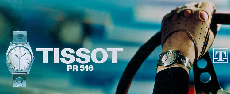 Tissot PR 516 1965 Model Advertisement