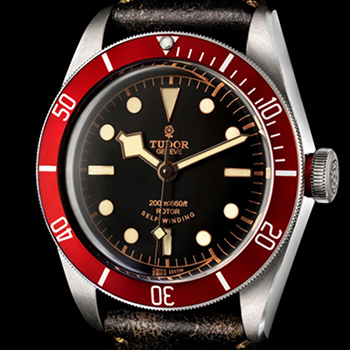 Tudor Heritage Black Bay Watch Black Background