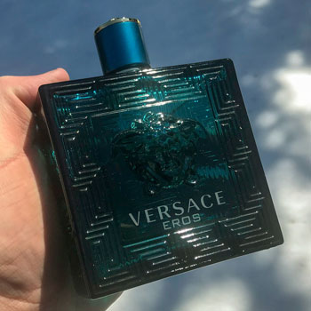 Versace Eros Bottle In Hand