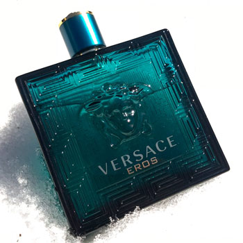 Versace Eros Bottle In Snow
