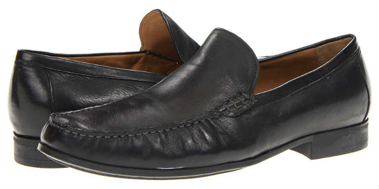 Black Johnston & Murphy Cresswell Venetian Loafer