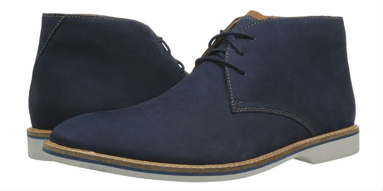 Clark's Blue Nubuck Chukka Boot