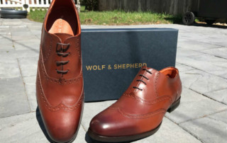 Men's Leather Wingtip Dress Shoes