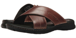 Rockport Brown Leather Mens Sandals