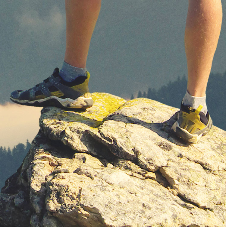 Hiking On Mountain Peak