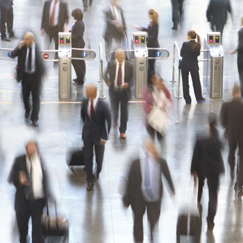 People Commuting To Office