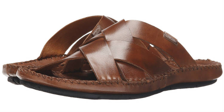 Pikolinos Leather Slides Sandals