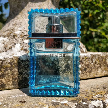 Versace Man Eau Fraiche Bottle Stone Wall