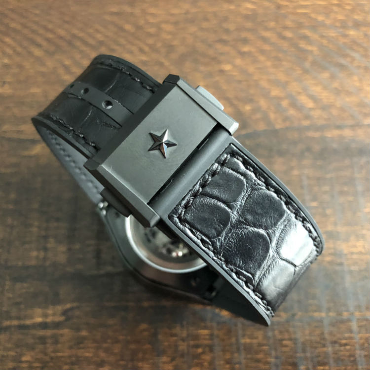 Black PVD Coated Titanium Star Clasp