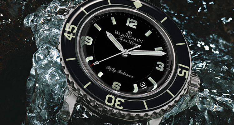 Blancpain Tribute To Aqua Lung In Water