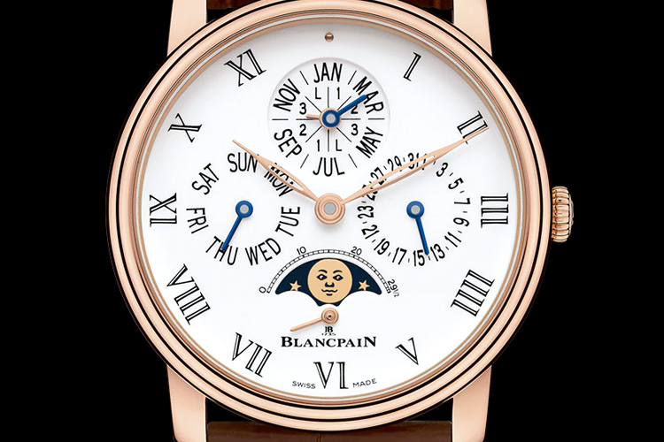 Blancpain Villeret Quantieme Perpetuel Face Closeup