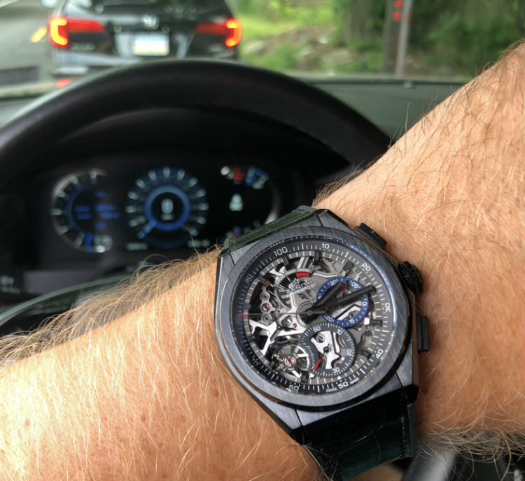 Chronograph running on Zenith Defy Watch