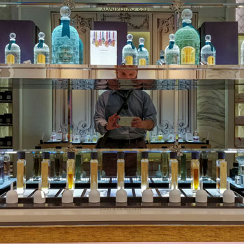 Guerlain Champs Elysées Store Row Of Fragrances