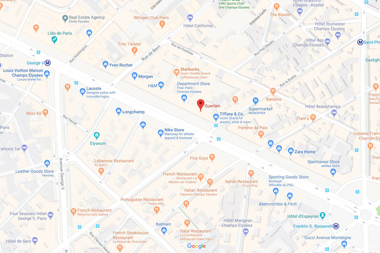Guerlain Paris Champs Elysées Store Google Maps