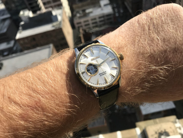 Seiko SSA358 on the wrist
