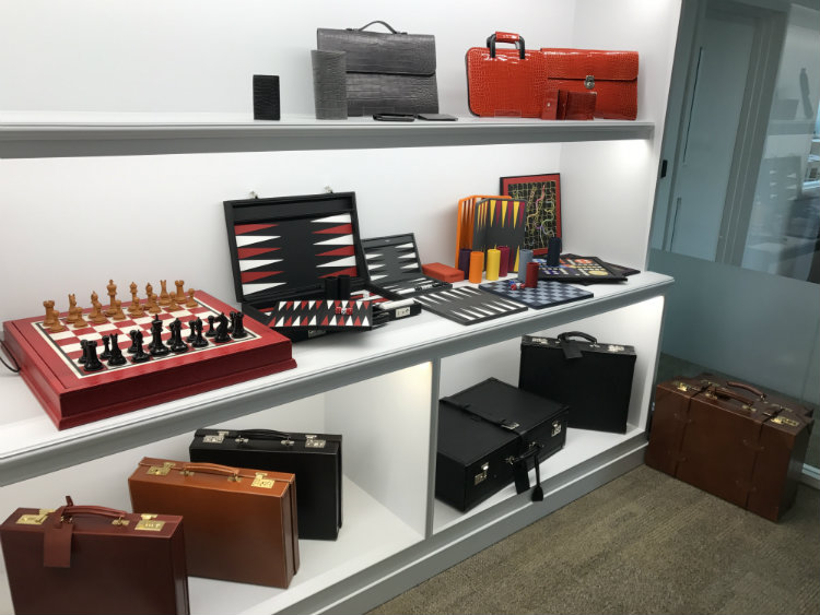 Simpson Leather Bag Display