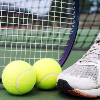 Tennis Ball Racket & Shoe