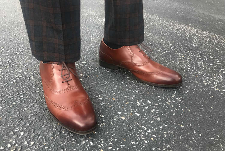 Wolf And Shepherd Wingtip Dress Shoes