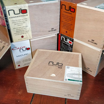 Assortment Of Nub Cigar Boxes