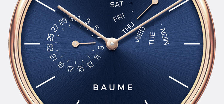 Baume Date Watch Face
