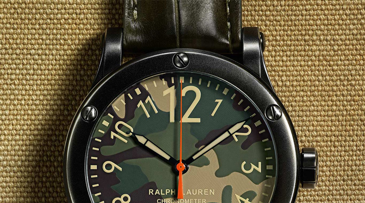Closeup Of Ralph Lauren Safari Watch