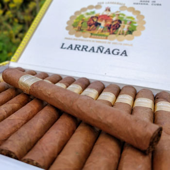 Row Of Por Larrañaga Cigars In Box