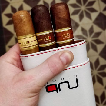 Selection Of Three Nub Cigars In case