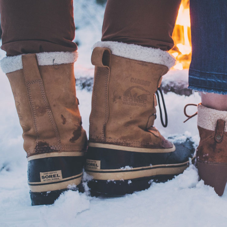 Sorel Caribou Boots In Snow