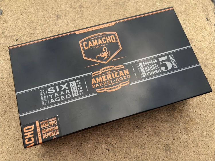 Box of Camacho American Barrel Aged Cigars