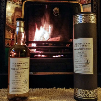 Caol Ila Hepburn's Choice Single Malt Whisky & Fireplace