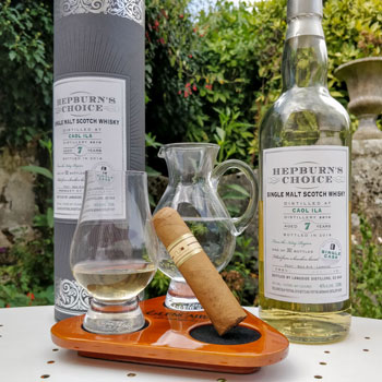 Caol Ila Hepburn's Choice Single Malt Whisky & Gurkha Cigar