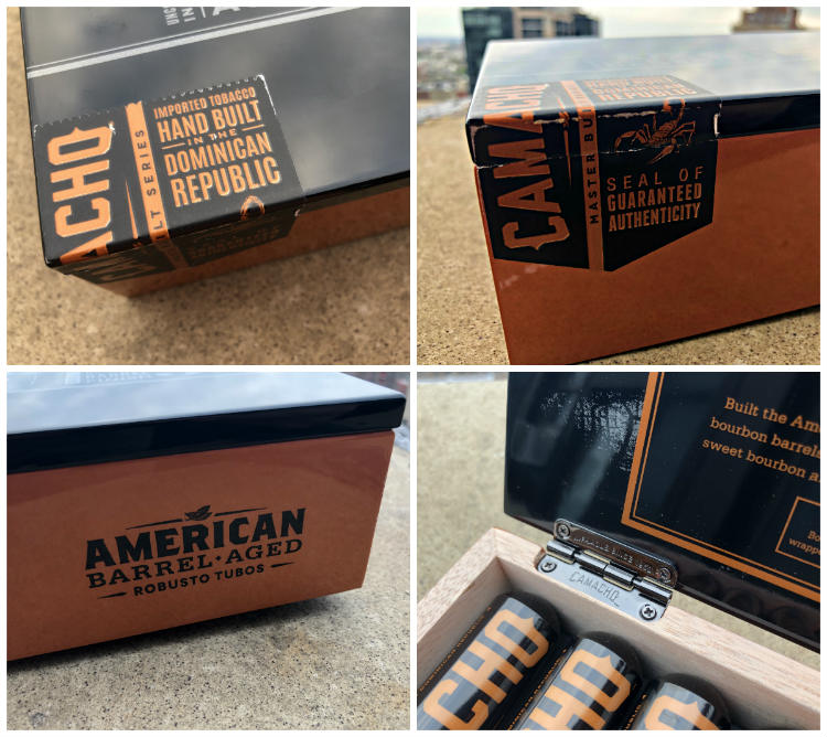 Details of the American Barrel Aged Cigar Box