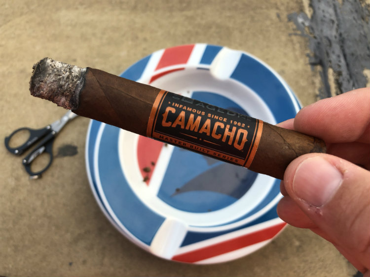 First Third Ash Of American Barrel Aged Cigar