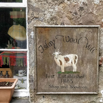 Islay Woollen Mill Door Sign
