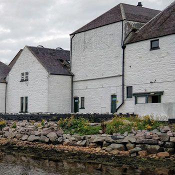 Laphroaig Buildings From Sea