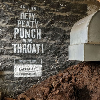 Laphroaig Peat & Opinions Welcome Quote