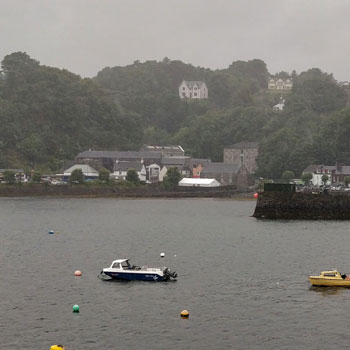 View Of Tobermory Distillery Across Bay