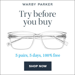Warby Parker Try Before Buy Banner
