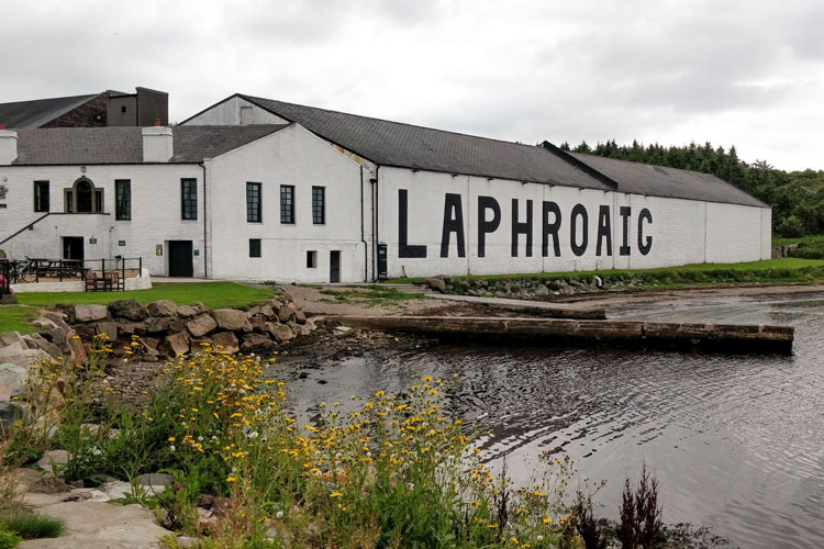 laphroaig warehouse from malting floor