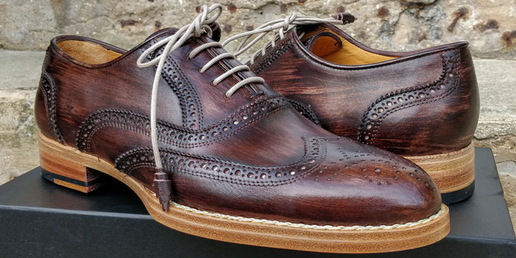 Maglieriapelle handmade & Painted Pamukkale Brogue Shoes