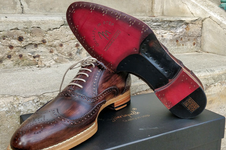 Maglieriapelle handmade Pamukkale brogue shoe sole detail