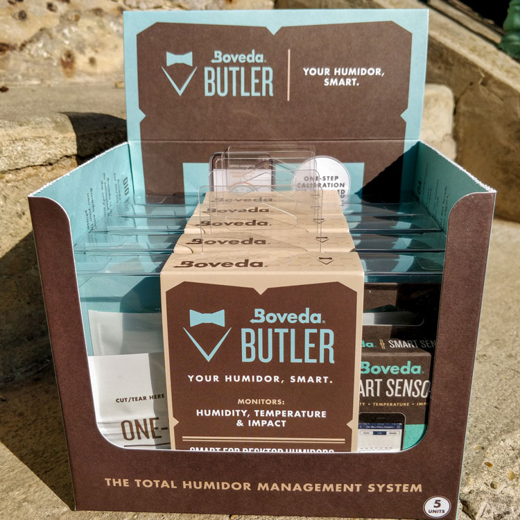 Boveda Butler Smart Sensor Hygrometer Packaging
