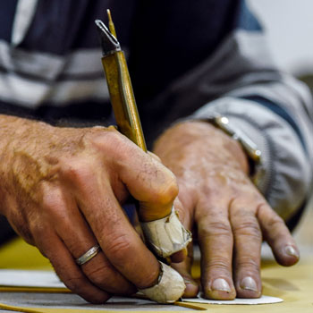 Cutting Leather For Beckett Simonon Shoes