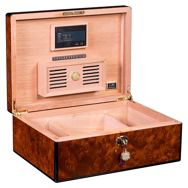 Daniel Marshall Signature Burl Humidor