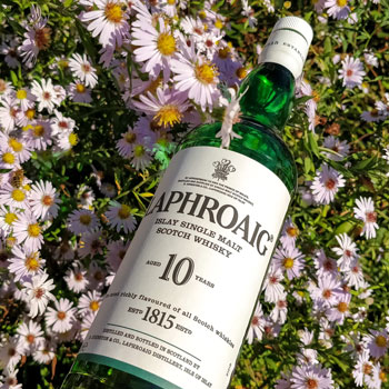 Laphroaig 10 Year Old Single Malt & Flowers