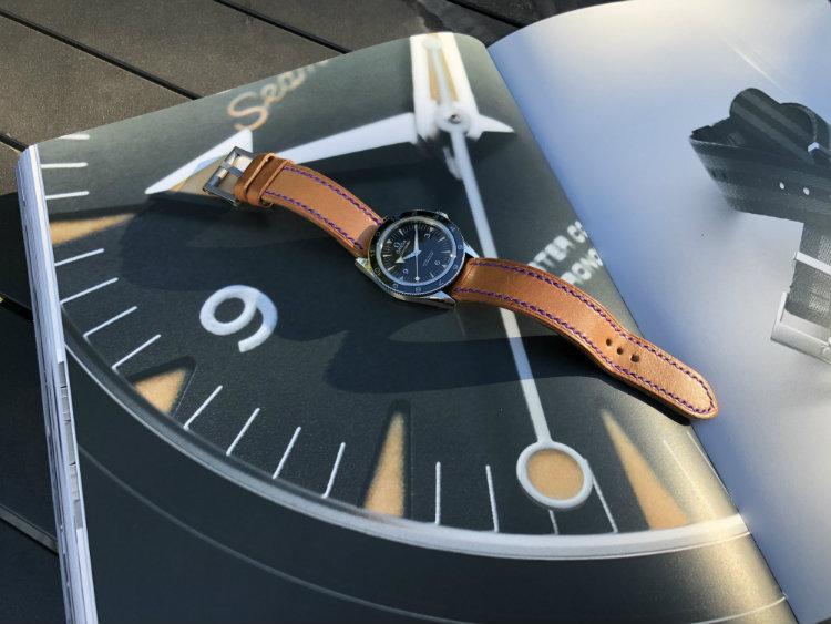 Macro Dial Shot Of Omega Seamaster 300 Spectre