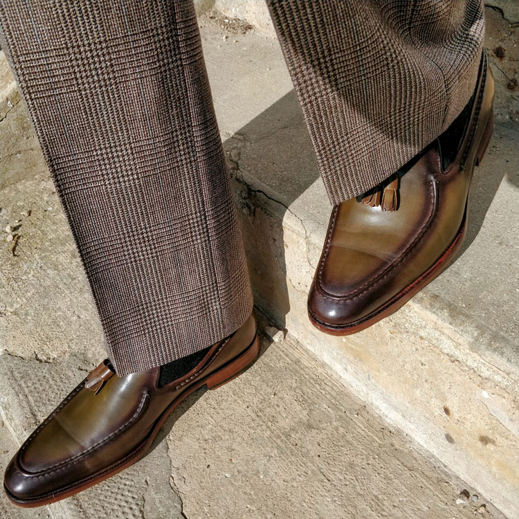 Maglieriapelle Cunda Loafers Walking Down Stairs