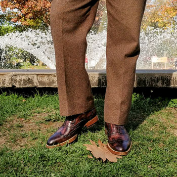 Maglieriapelle Pamukkale Brogue Shoes Near Fountain